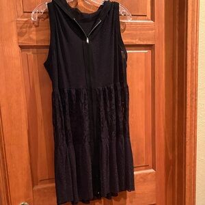 Vocal Black Swim Coverup with Sparkle Detail